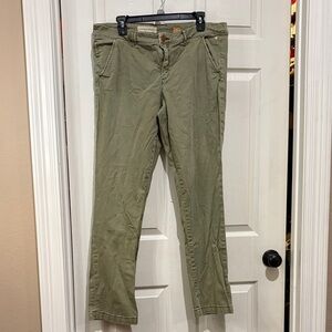 Anthropologie Pilcro and the Letterpress Olive Straight Leg Chinos